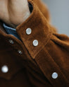 【Fortela】RANCH CR001 MOU Western Suede Shirt Jacket 