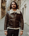 【Shangri-La Heritage】“Aviatore” B-3 Seal Brown Shearling Jacket 咖啡色美麗諾羊毛皮轟炸機夾克