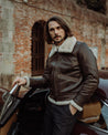 【Shangri-La Heritage】“Aviatore” B-3 Seal Brown Shearling Jacket 咖啡色美麗諾羊毛皮轟炸機夾克