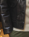 【Shangri-La Heritage】Cossack Black Horsehide Leather Jacket 