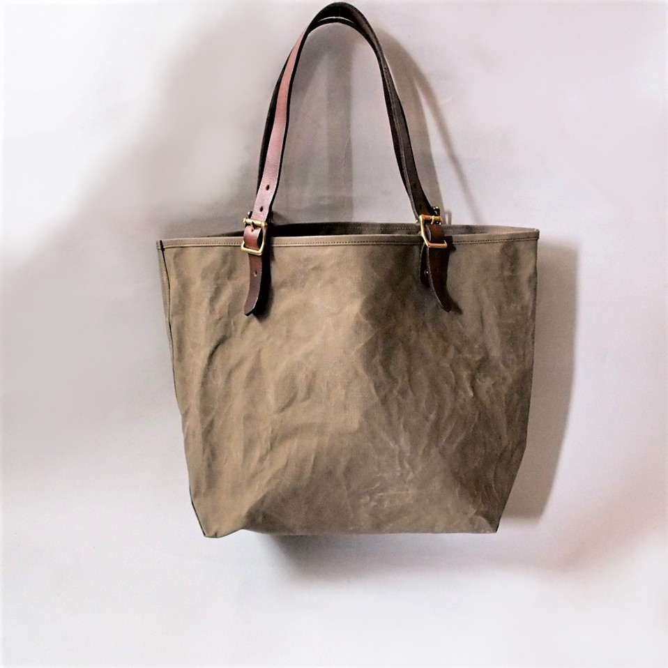 ⭐️極美品⭐️vasco-LEATHER TRAVEL TOTE BAG VASCO】CANVAS×LEATHER TRAVEL TOTE BAG/OLIVE DRAB – Blue