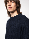 【Nudie Jeans】Didrik Braided Indigo Sweater 