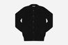 【3sixteen】Pima Cotton Collared Cardigan Black