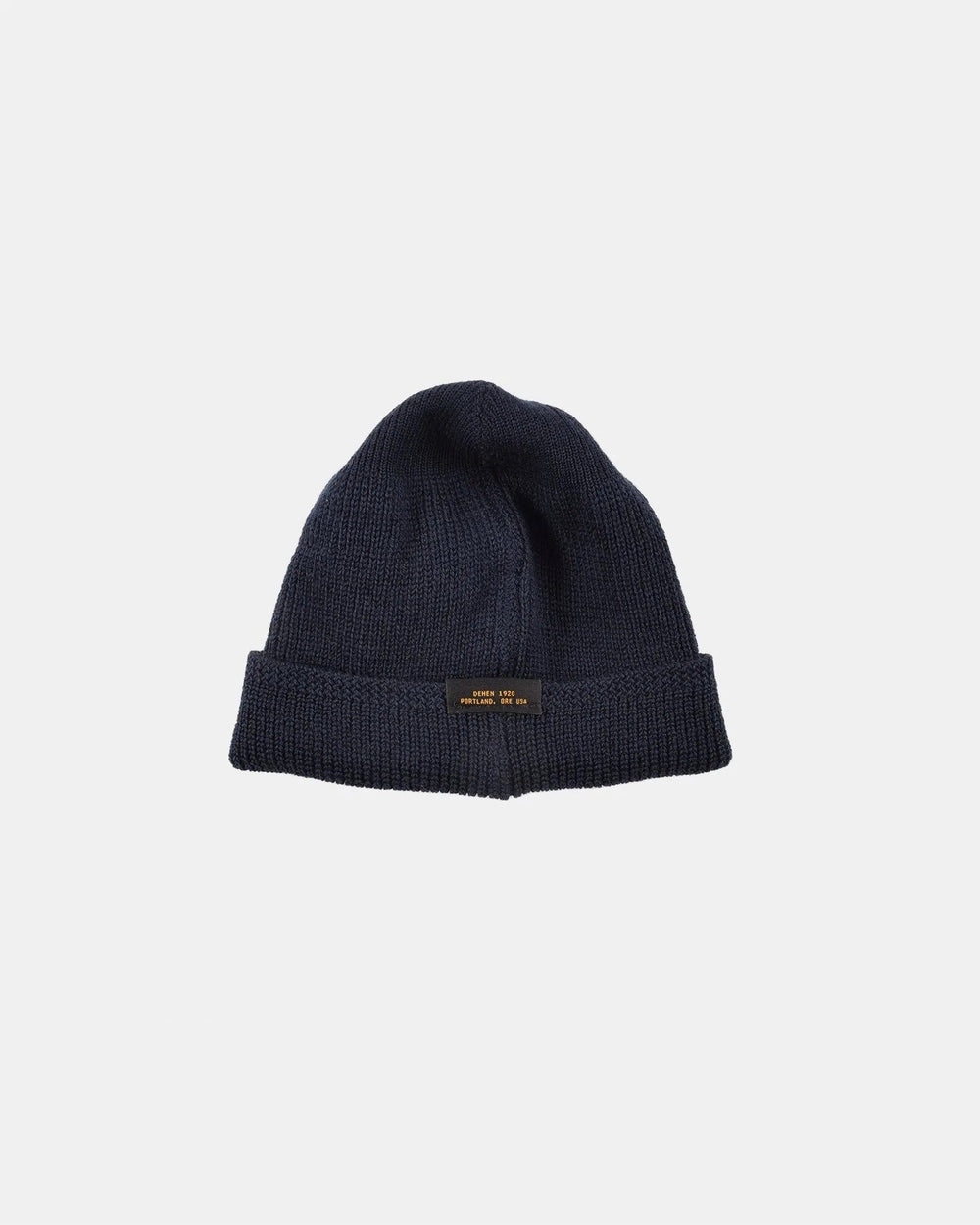 【Dehen 1920】Wool Knit Watch Cap - Dark Navy / Goldmine Mix / 羊毛針織帽