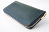 【VASCO】LEATHER VOYAGE ROUND ZIP LONG WALLET NAVY