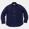 【BZEN】M.3239-PANCHO REGULAR FIT PLEATED VINTAGE INSPIRED SHIRT-5.25oz-E0 DARK LAKE 