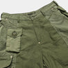 【BZEN】M*A*S*H UPCYCLED CARGO SHORT- ARMY GREEN / 老品拆解重製 加拿大軍用布 寬版短褲