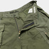 【BZEN】M*A*S*H UPCYCLED CARGO SHORT- ARMY GREEN / 老品拆解重製 加拿大軍用布 寬版短褲