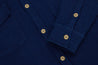 【3sixteen】CPO Shirt Indigo Sashiko / 海軍襯衫 藍染刺子 - Blue Beach Denim