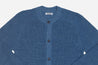 【3sixteen】義大利藍染匹馬棉 開襟毛衣／Crewneck Cardigan Indigo