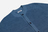 【3sixteen】義大利藍染匹馬棉 開襟毛衣／Crewneck Cardigan Indigo