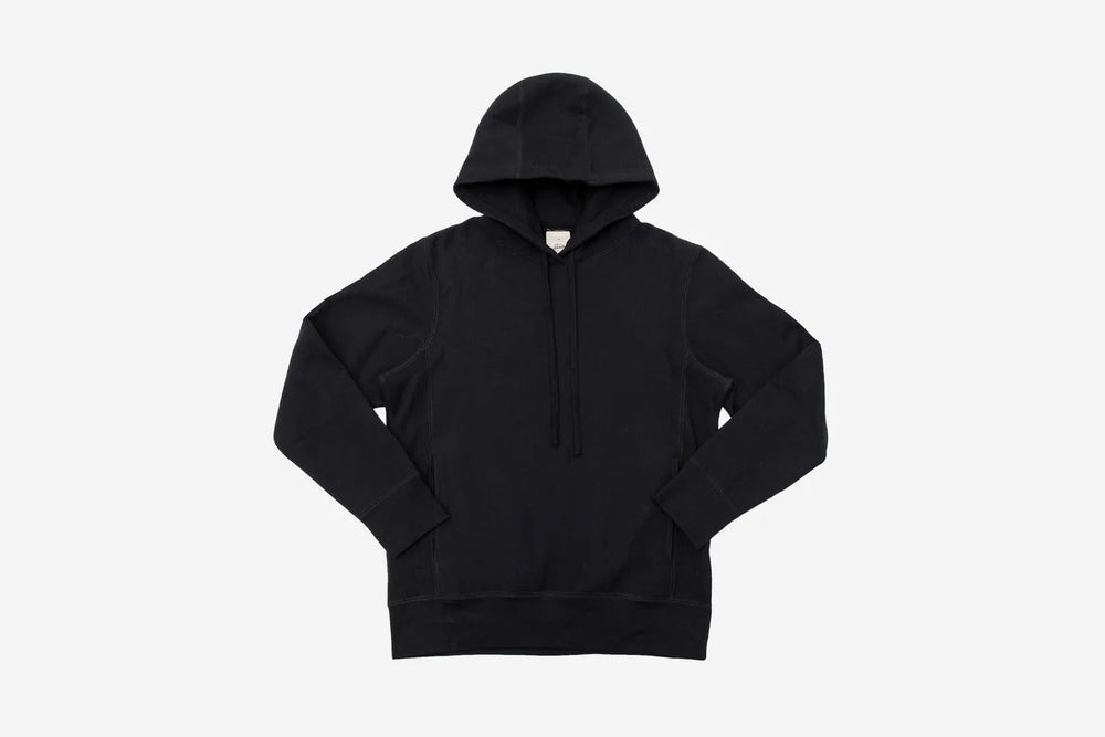 【3sixteen】Heavyweight Pullover Hoody Black 加拿大厚磅刷毛套頭連帽T黑色