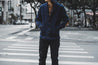 【Dehen 1920】Heavy worsted wool Shawl Sweater Coat 2.0 Navy