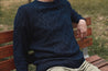 【Nudie Jeans】粗針織圓領 長袖棉製毛衣／Didrik Braided Indigo Sweater