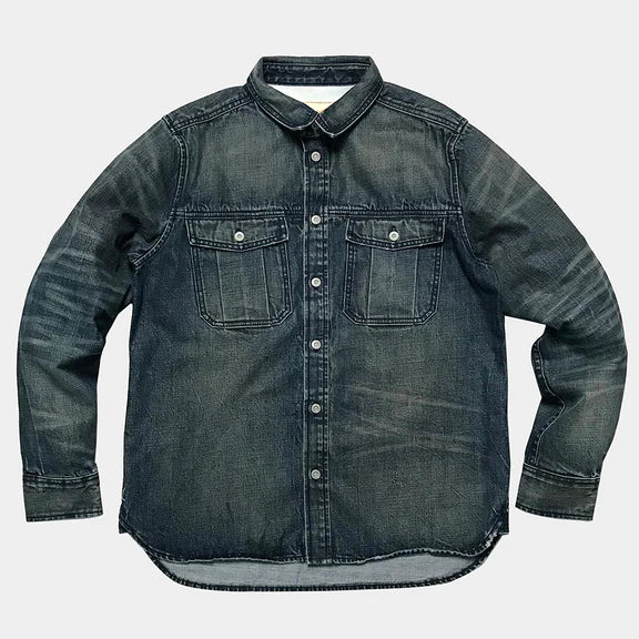 シャツ denim shirt BZEN】DDL 303-EVANS REGULAR FIT DENIM SHIRT – Blue Beach Denim