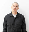 【3sixteen】Camp Shirt Black Linen／輕度水洗 麻質襯衫