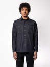 【Nudie Jeans】Sven Dry Bamboo Selvage Shirt 7.1oz / 特殊竹纖維混紡 白耳布邊襯衫