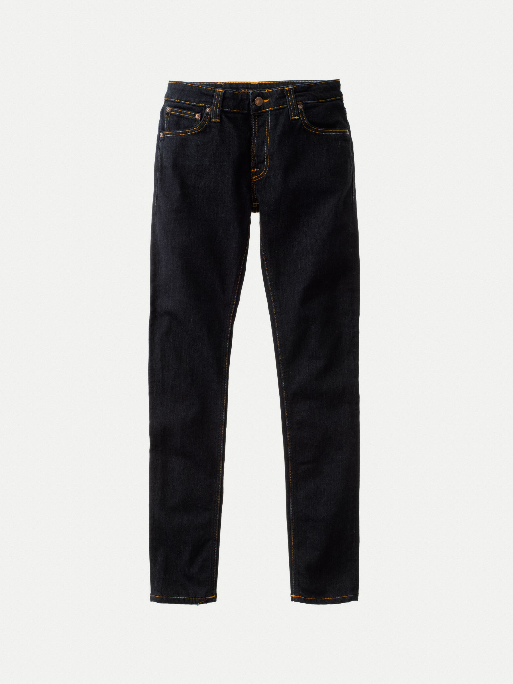 新品、未使用タグ付き　Nudie jeans28 “SKINNY LIN“ Nudie Jeans】Skinny Lin Dry Deep Orange – Blue Beach Denim
