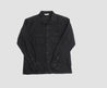 【3sixteen】Camp Shirt Black Linen／輕度水洗 麻質襯衫