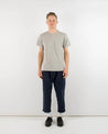 【Dehen 1920】Heavy Duty Tee - Single Pocket－Heather Gray / Old Loom Pure Cotton Gray Pocket T