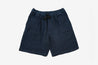 【3sixteen】Drawstring Short Black Overdye Jacquard / 過染抽繩短褲