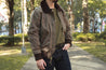 【Dehen 1920】 Flyer's Club Jacket - Dark Tan Waxed Canvas 