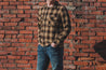 【Naked and Famous】 Vintage Flannel Work Shirt-Sand 