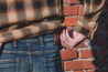 【Naked and Famous】 Vintage Flannel Work Shirt-Sand 