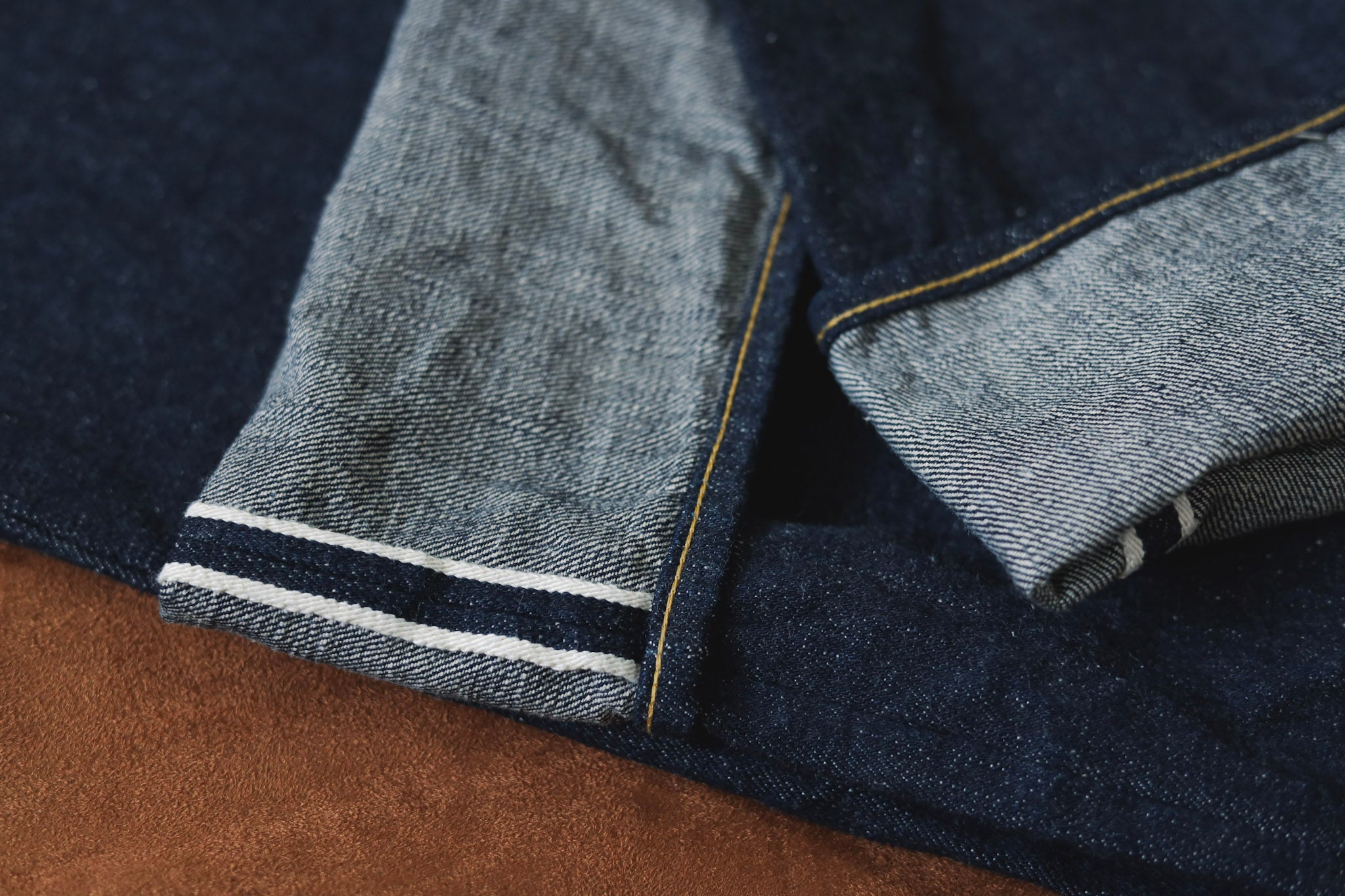 Oni Back Rope 【ONI DENIM】525-NI 16.5oz Natural Indigo Rope Dyeing Denim Classic Stra ...