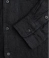 【3sixteen】Camp Shirt Black Linen／輕度水洗 麻質襯衫