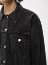 【Nudie Jeans】 Elin Black Trace Denim Jacket