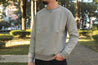 【Wonder Looper】Pullover Crewneck - 701gsm Double Heavyweight French Terry - Heather Gray