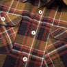 【Freenote】Jepson Brown Plaid Shirt ／ 麻質苧麻混紡 輕磅法蘭絨格紋襯衫