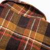 【Freenote】Jepson Brown Plaid Shirt ／ 麻質苧麻混紡 輕磅法蘭絨格紋襯衫