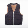 【Freenote】Teamster Bedford Vest Alpaca Linning Navy / 德福甲板布料 羊駝毛內裡 騎士背心