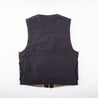 【Freenote】Teamster Bedford Vest Alpaca Linning Navy / 德福甲板布料 羊駝毛內裡 騎士背心