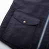 【Freenote】Teamster Bedford Vest Alpaca Linning Navy / 德福甲板布料 羊駝毛內裡 騎士背心
