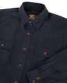 【Indigofera】Alamo Shirt, Marshall Black／厚磅水洗斜紋襯衫 黑色