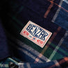 【Benzak Denim Developers】刷毛法藍絨 工作襯衫／BWS-01 blue & green check flannel