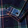 【Benzak Denim Developers】刷毛法藍絨 工作襯衫／BWS-01 blue & green check flannel