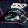 【Benzak Denim Developers】刷毛法藍絨 工作襯衫／BWS-01 blue & green check flannel