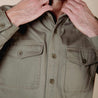 【Benzak Denim Developers】BWS-04 SCOUT OVERSHIRT 9.5 oz. olive green military sateen