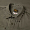 【Benzak Denim Developers】BWS-04 SCOUT OVERSHIRT 9.5 oz. Olive Green Military Sateen
