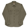 【Benzak Denim Developers】BWS-04 SCOUT OVERSHIRT 9.5 oz. Olive Green Military Sateen