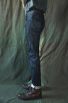 【Companion Denim】Joel 01 BLACK x ECRU 14oz - Slim Tapered Jeans