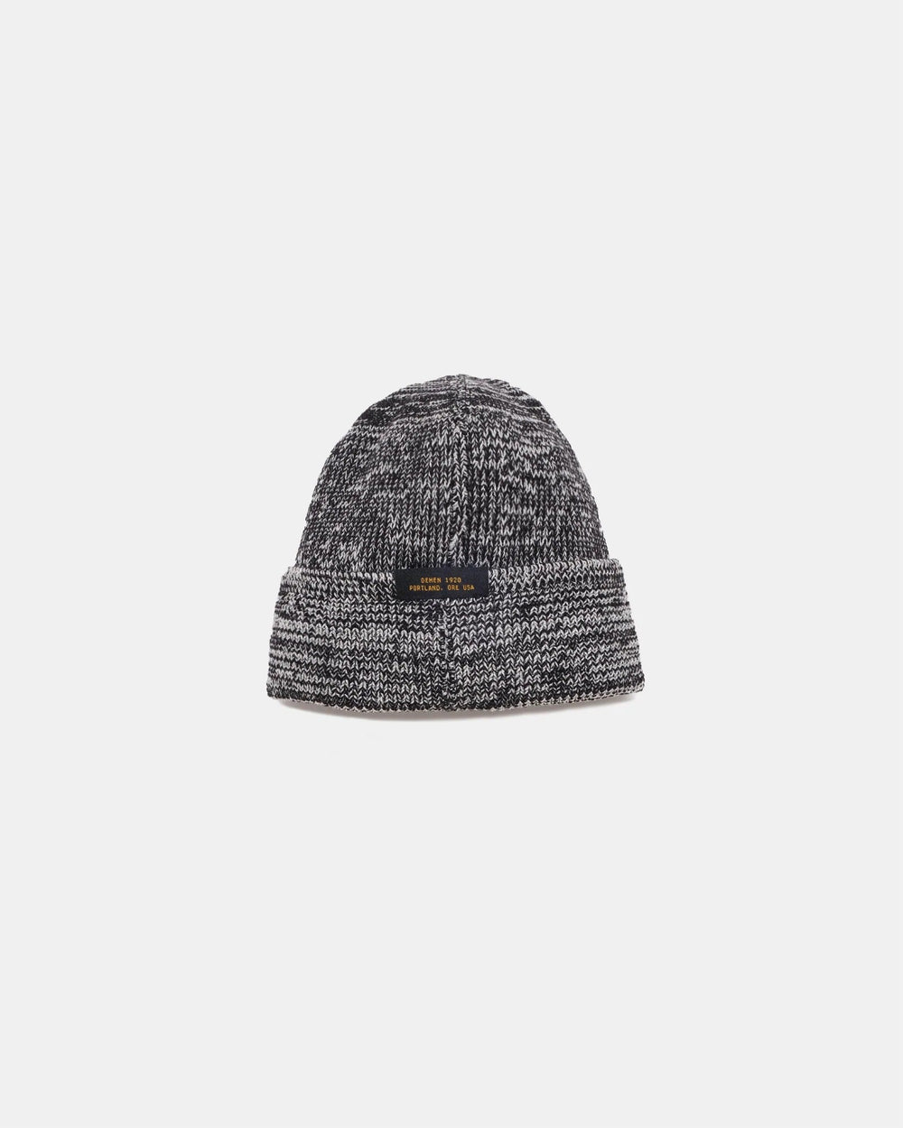 【Dehen 1920】Wool Knit Watch Cap - Black / Natural Mix / 羊毛針織帽