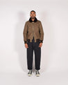 【Dehen 1920】 Flyer's Club Jacket - Dark Tan Waxed Canvas 
