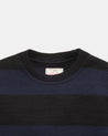 【Dehen 1920】Striped Naval Crew - Black / Dark Navy 