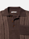 【Nudie Jeans】Frippe Polo Shirt Brown