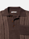 【Nudie Jeans】Frippe Polo Shirt Brown